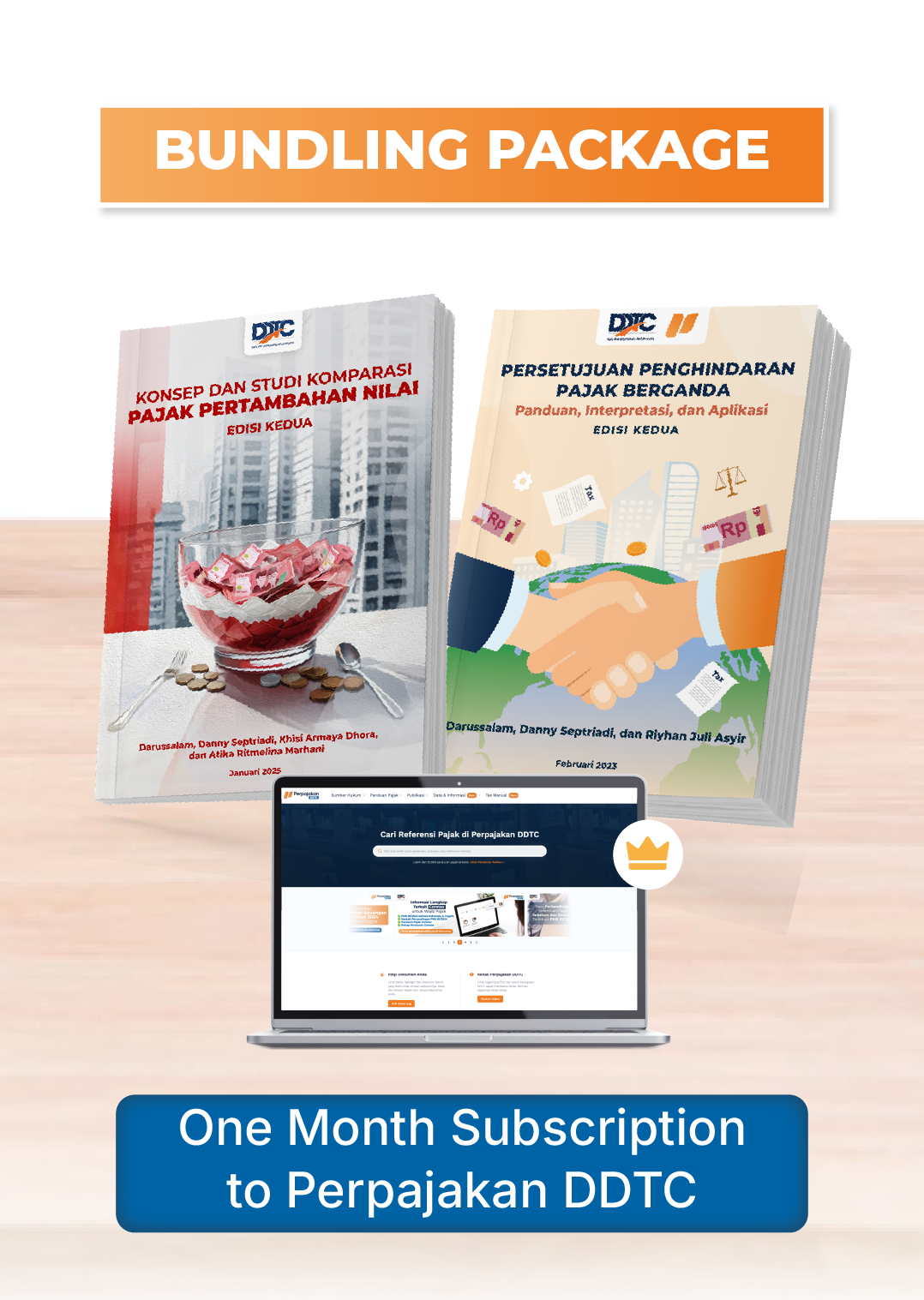 Buku PPN Edisi Kedua + Buku P3B Edisi Kedua + 1 Bulan Perpajakan DDTC Premium