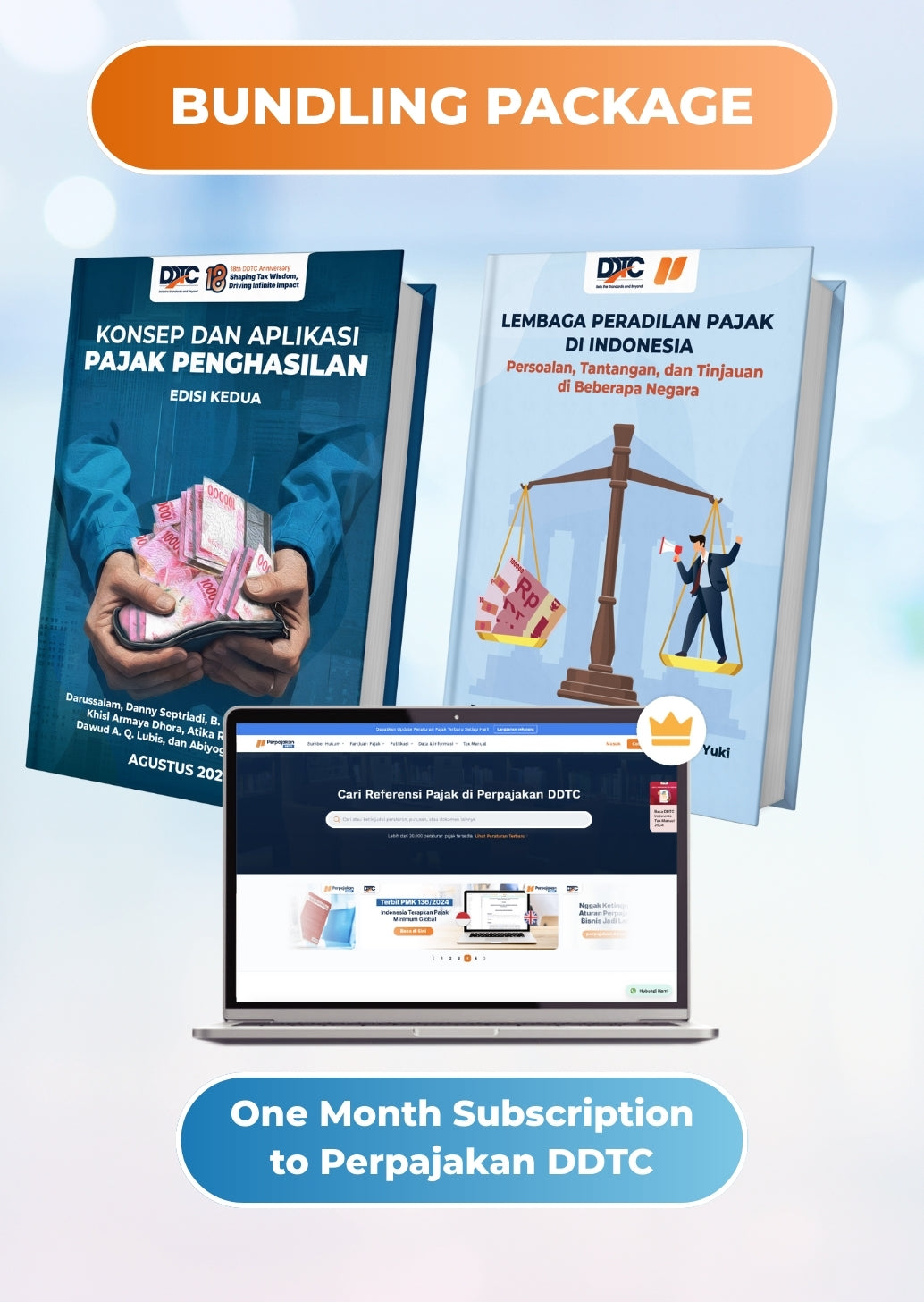 Buku PPh Edisi Kedua + Buku Lembaga Peradilan + 1 Bulan Perpajakan DDTC